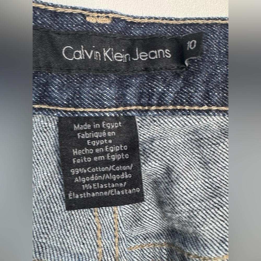 Calvin Klein Double Stone Wash Flare Jeans Women’s Size 10 - Picture 3 of 11